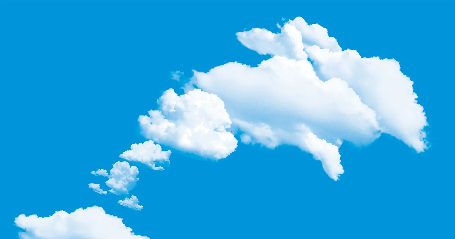 You used to look at clouds and see animals and other creatures. Do you remember a Dolphin?