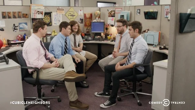 Seth Rogen and Zac Efron Meet the Workaholics