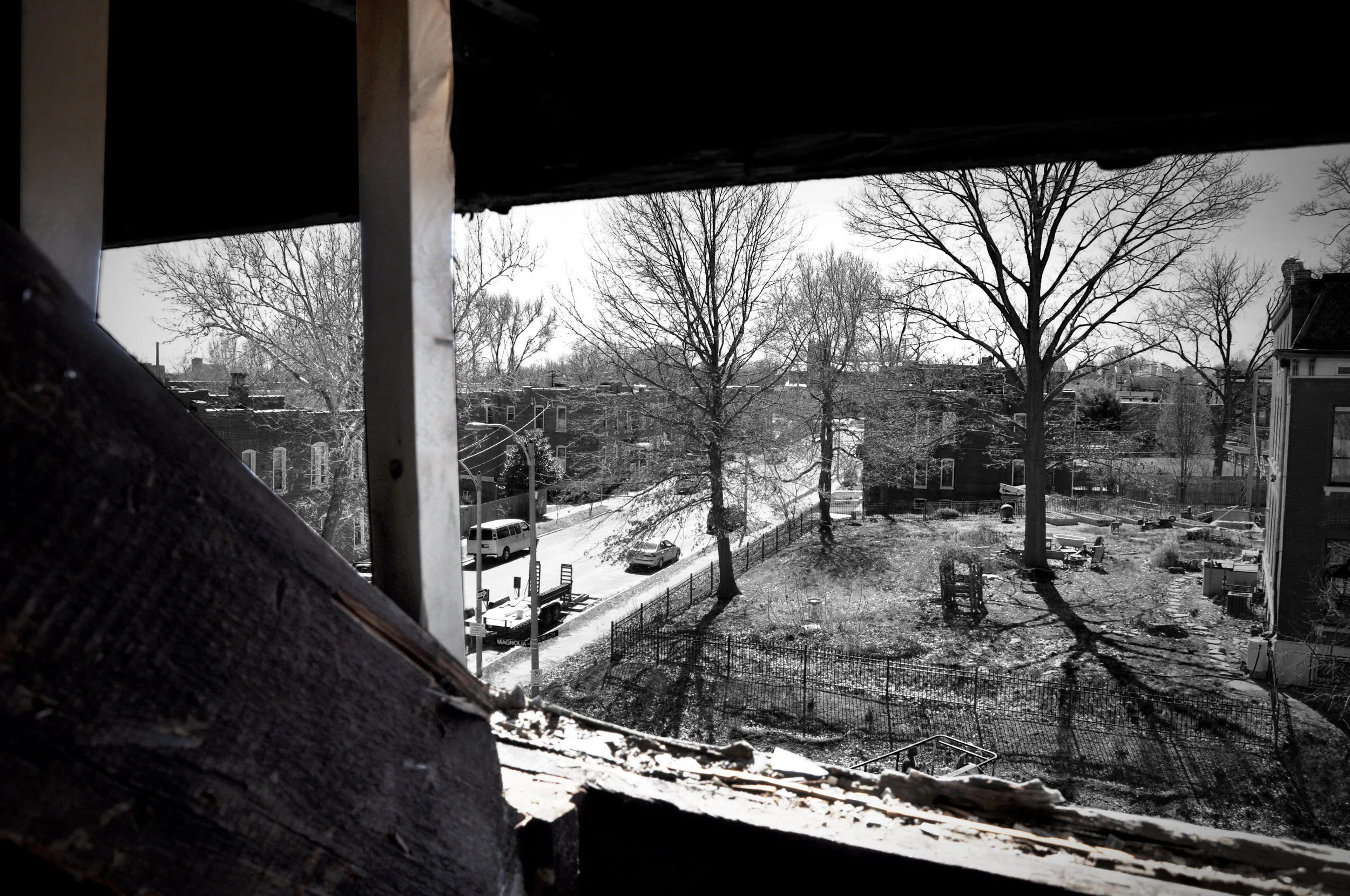View of Neighborhood from 2833 During Renovation