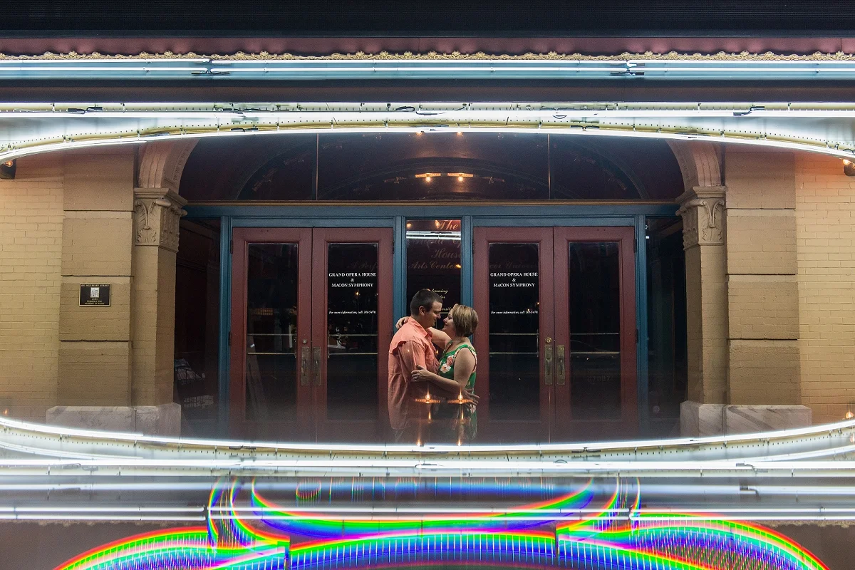 Jennifer + Woodrow's Downtown Engagement | Macon, GA