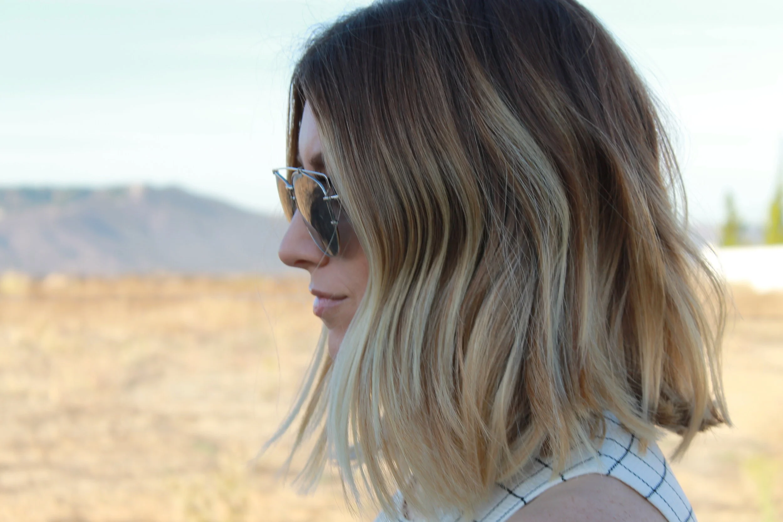 lob hair cut and style