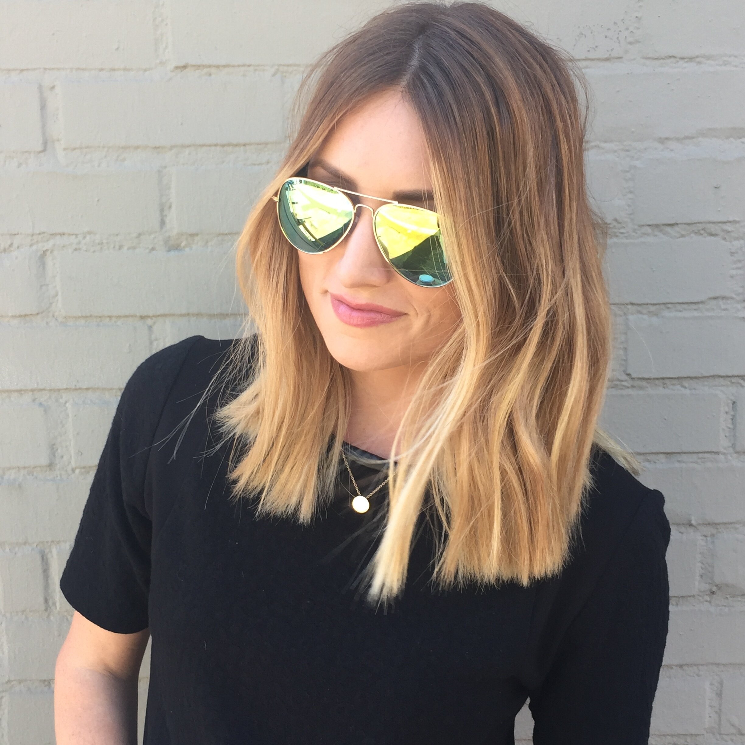 lob hair cut and style