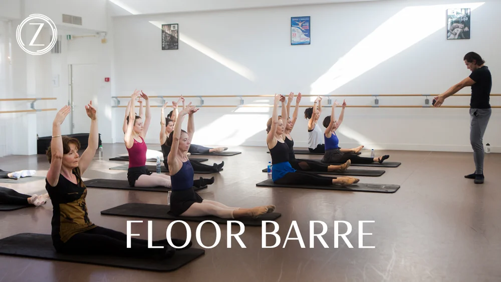 Floor Barre With Professional Ballet Dancers As Teachers