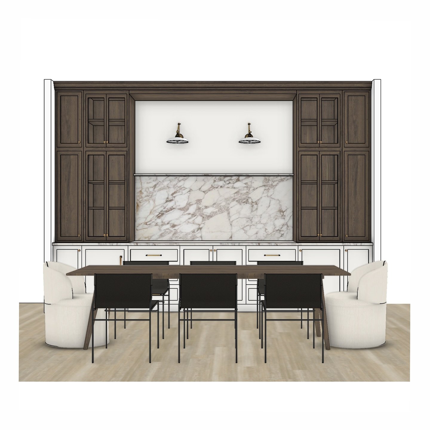 Interior Design by @hacketthousestudio 
Renderings by @elh_co 
Dream home for @hochstetlermanor 

#interiordesignrenderings#SpacePlanning #3DModeling #InteriorDesign #SketchUp #DesignDocumentation #interiordesigncolumbus #renovate #buildcolumbus #flo