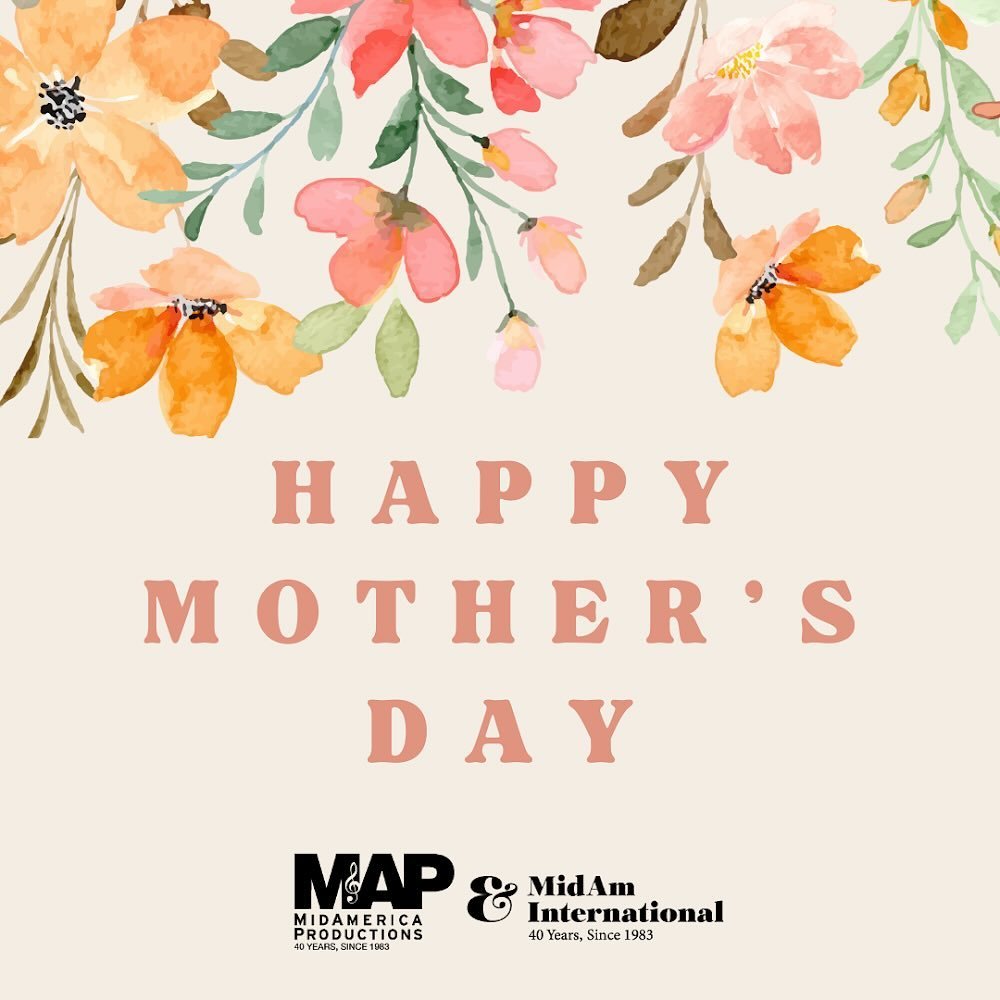 Happy Mother&rsquo;s Day from all of us at MidAmerica Productions! 🌹🪻🌸 Today, we celebrate you, not just for the countless meals cooked, laundry folded, hugs and boo-boos kissed, but for the resilience, strength, and unconditional love you embody 