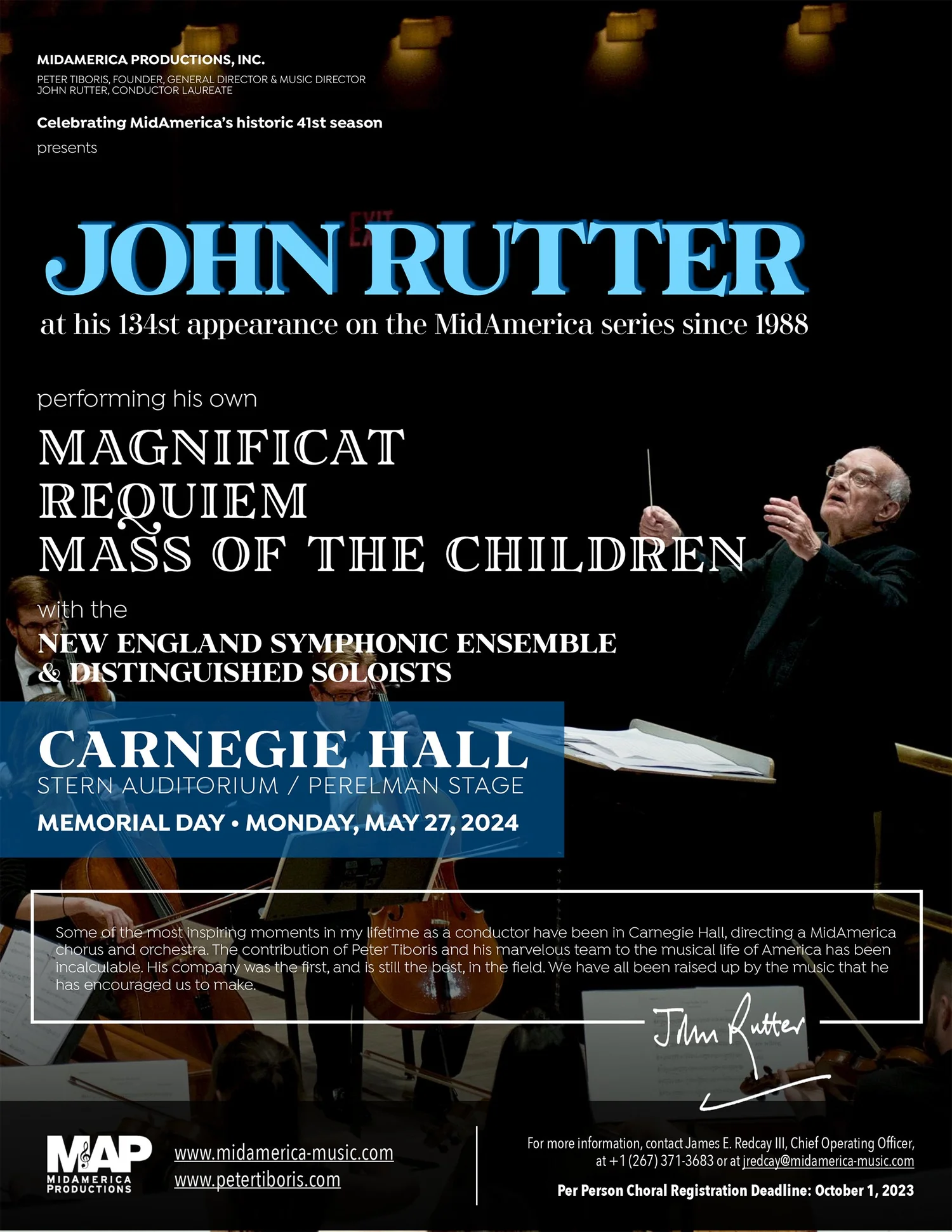 2025 NYC Conductors & Repertoire — MidAmerica Productions