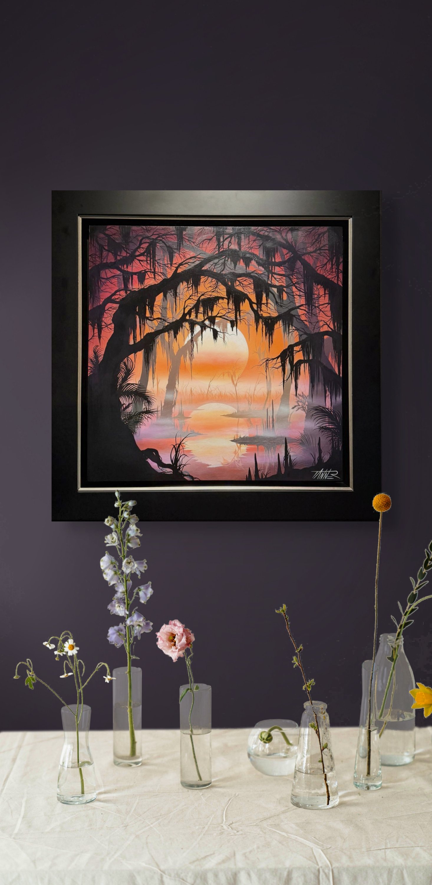 Mardi Gras Through a Glass Window 