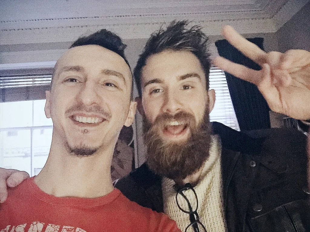 After shoot selfie with Tristan.