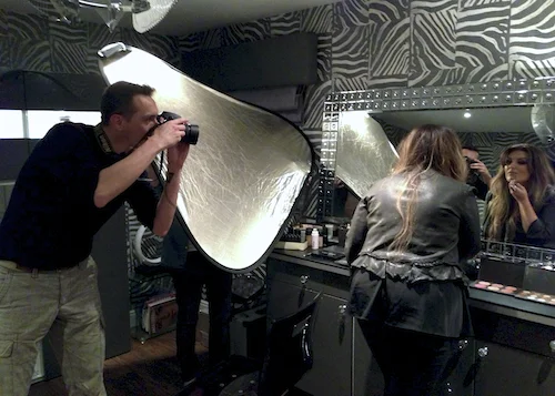 Behind the scenes.
