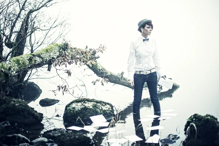 The Ones That Got Away cover shoot with Jill Jackson Loch Lomond, November 2011.