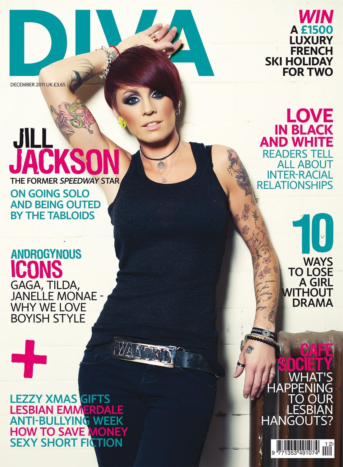 DIVA MAGAZINE COVER, DECEMBER 2011