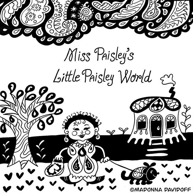 I created a mini world made out of Paisley motif. It&rsquo;s called Miss Pailey&rsquo;s Little Paisely World.

#Makeartthatsells
#matsbootcamp2020
#lillarogers
#paisley
#childrensillustration
#black&amp;whiteillustration