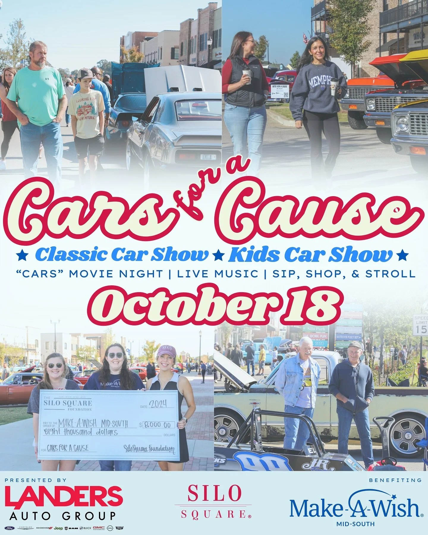 CLASSIC CAR SHOW &amp; KIDS CAR SHOW 🚗

Join us for the Fourth Annual Cars For A Cause event on Saturday, October 18th, 2025 from 9:00am-1:00pm. We are excited to bring the community together for a day the whole family will enjoy and raise money for
