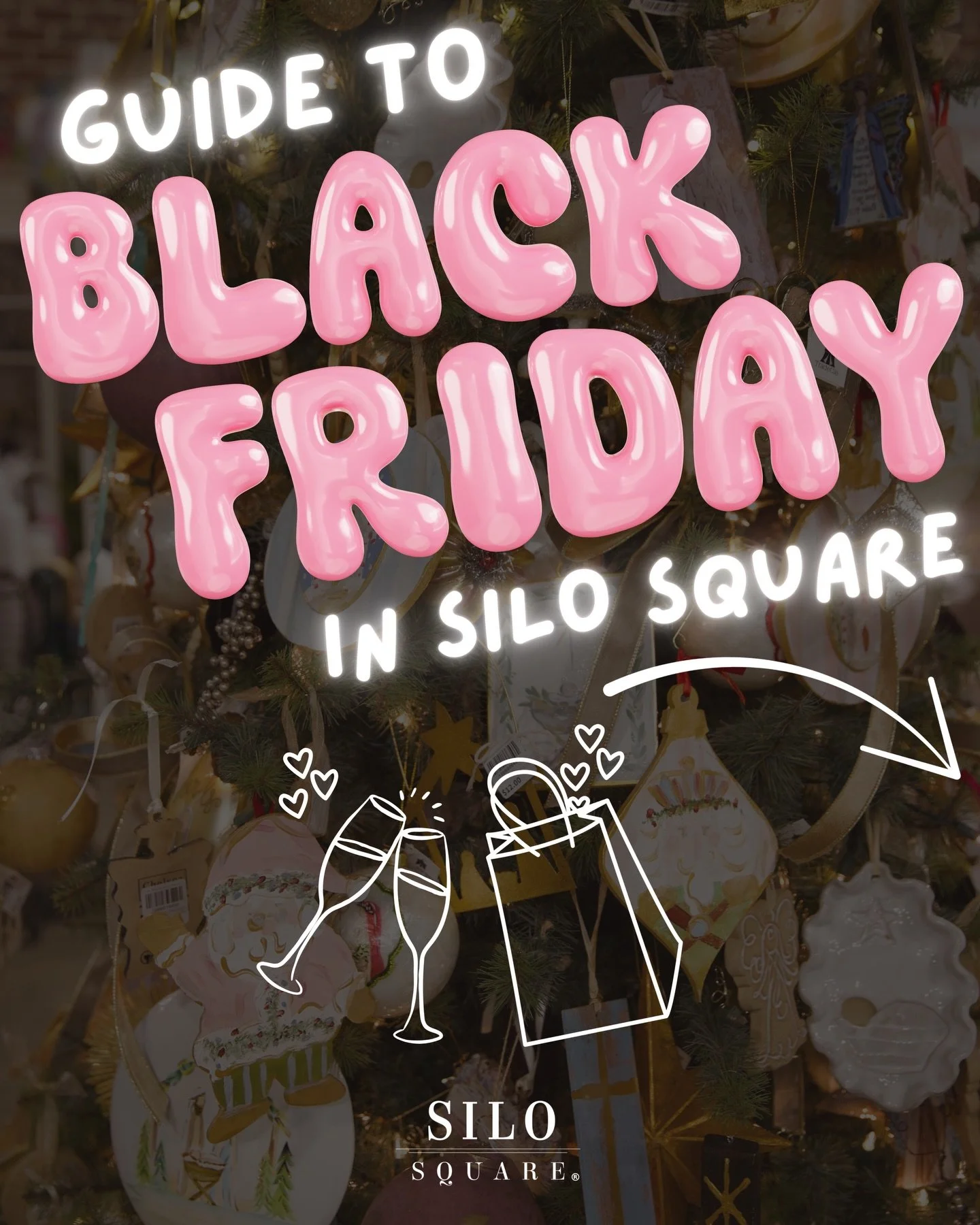 GUIDE TO BLACK FRIDAY in Silo Square 🩷🛍️

Swipe through to see the amazing deals are stores have for tomorrow! Thank you for shopping small before shopping big this holiday season.

#LiveWorkPlay #SiloSquare