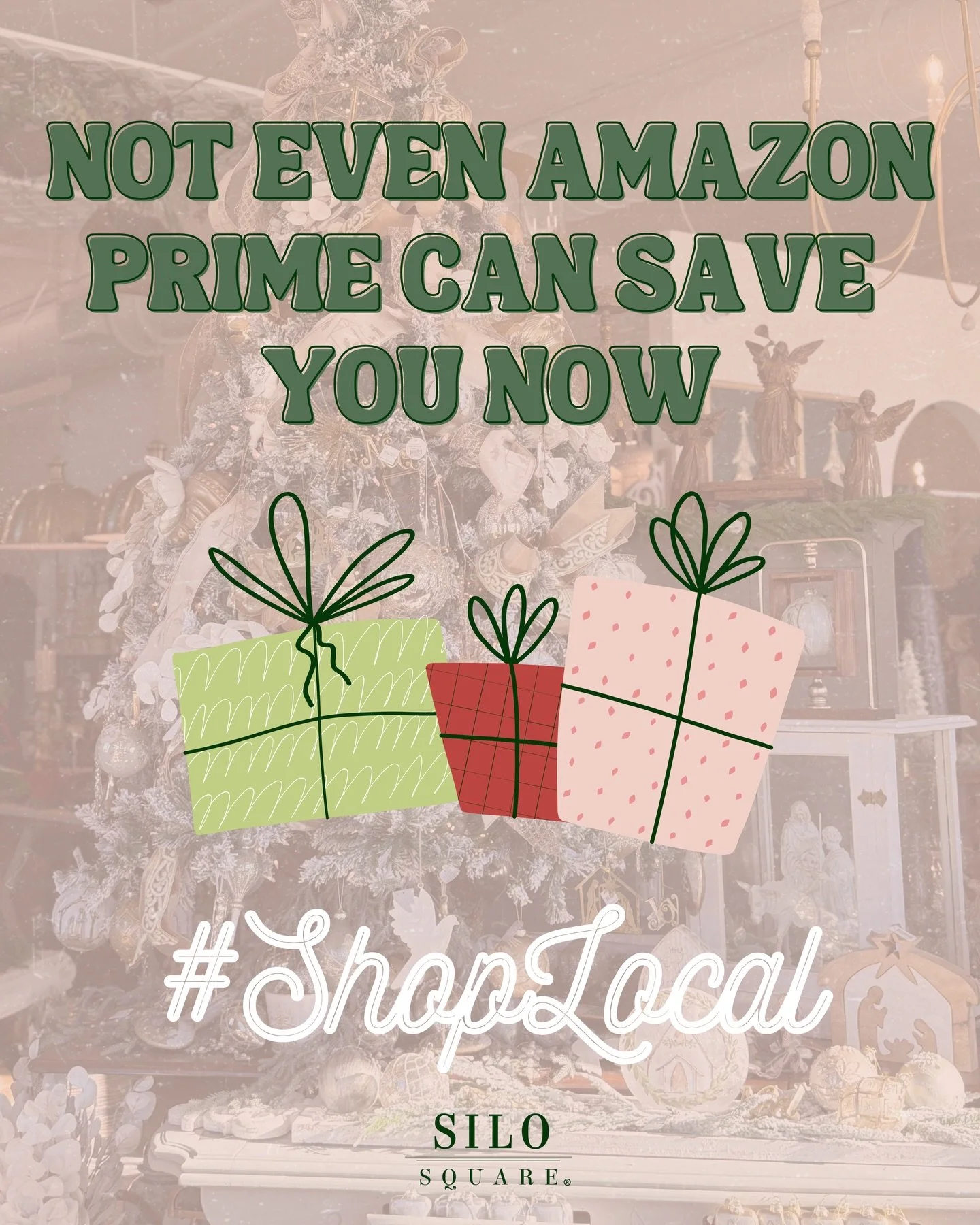The final shopping days are HERE! 🎁🎄

Let our businesses be there to save the day with gifts for everyone&mdash; gift cards, presents, stocking stuffers, dinner, cocktails &amp; more!

#SiloSquare #LiveWorkPlay