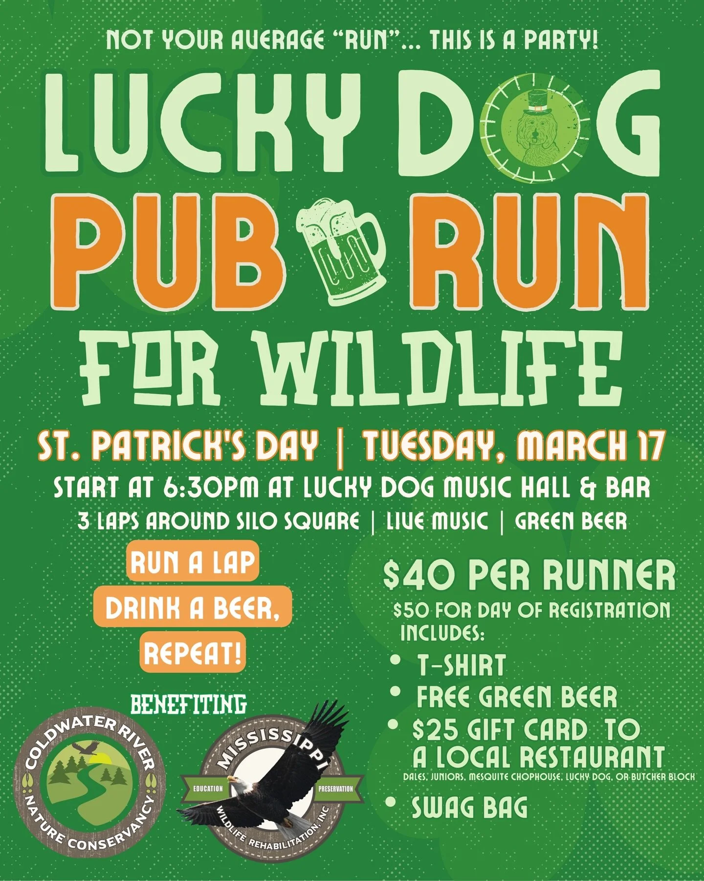 REGISTRATION NOW OPEN for the most fun St. Patrick&rsquo;s Day party in DeSoto County! 🍻☘️👟

Link in bio! 
Swipe through so see the fun that was had last year!  #LiveWorkPlay #SiloSquare