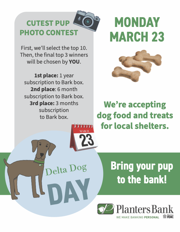Delta Dog Day at Planters Bank
