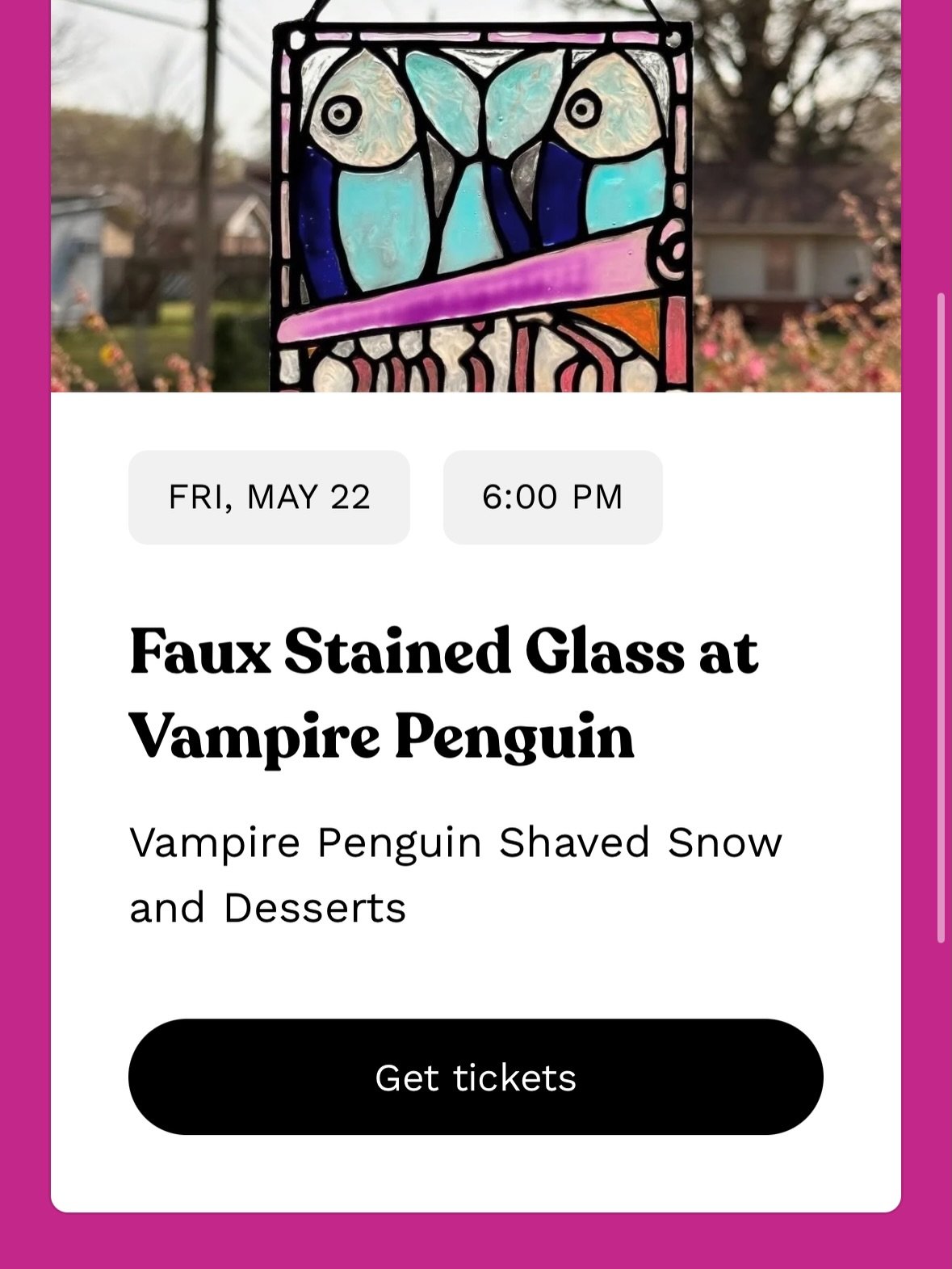 Craft Night at Vampire Penguin