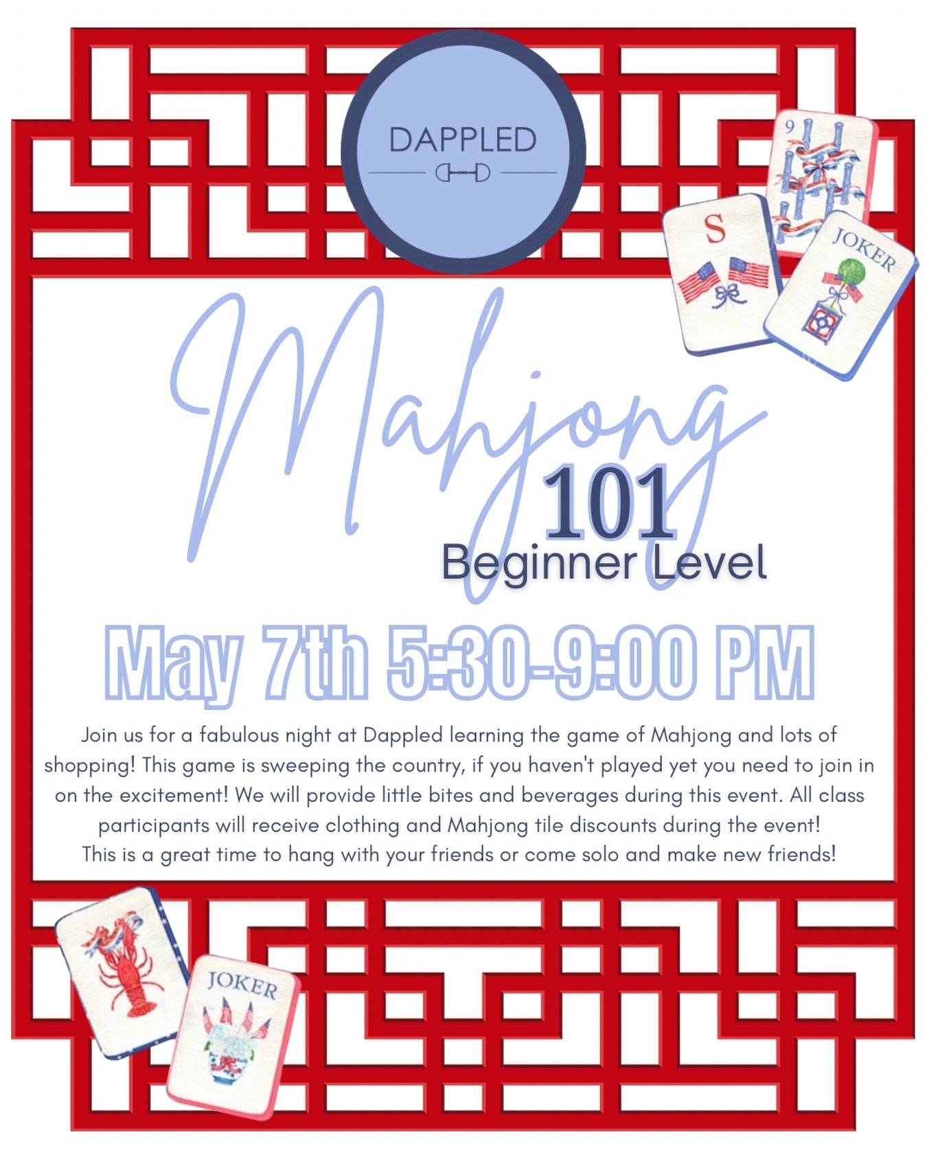 Mahjong 101 at Dappled