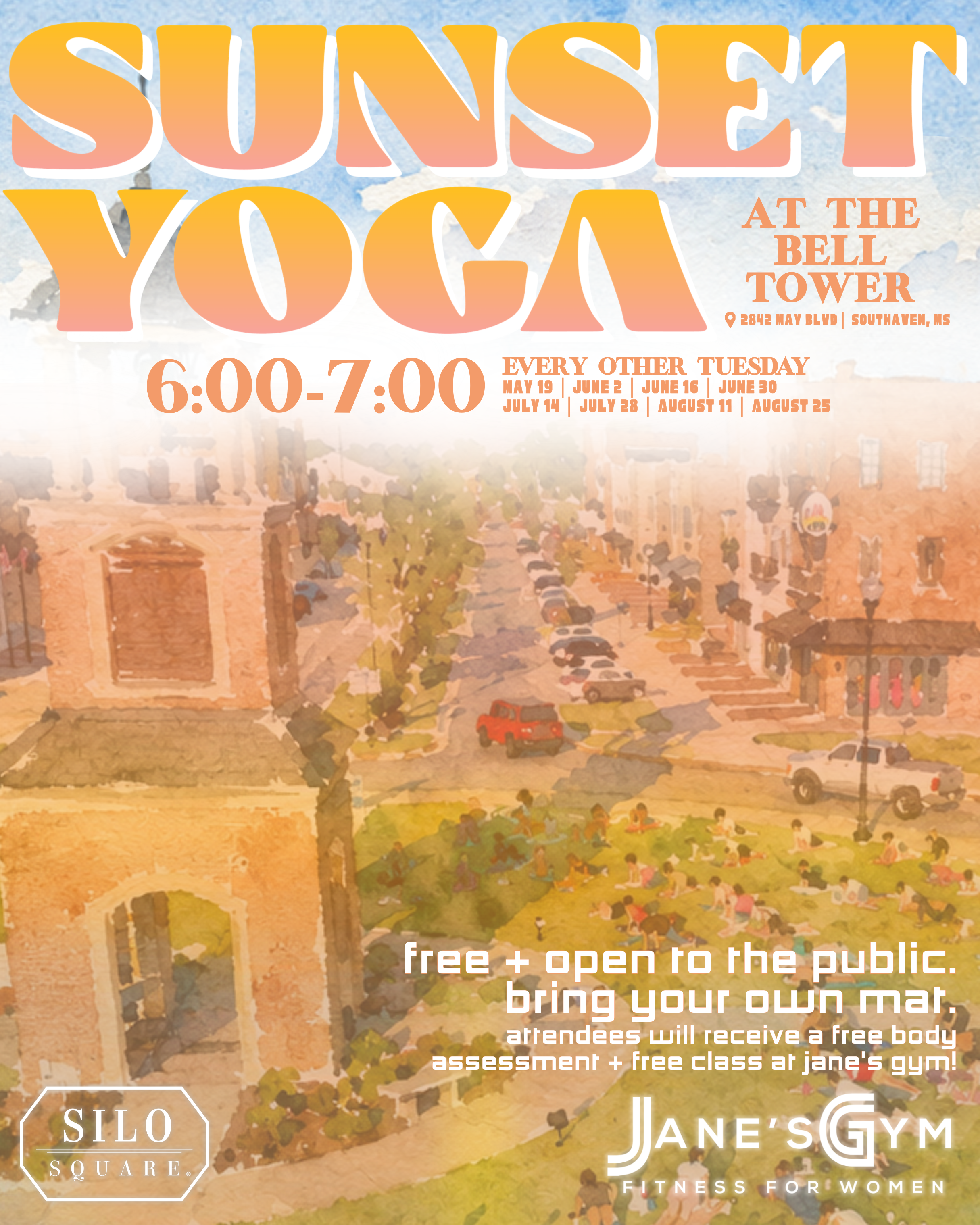 Sunset Yoga at Silo Square