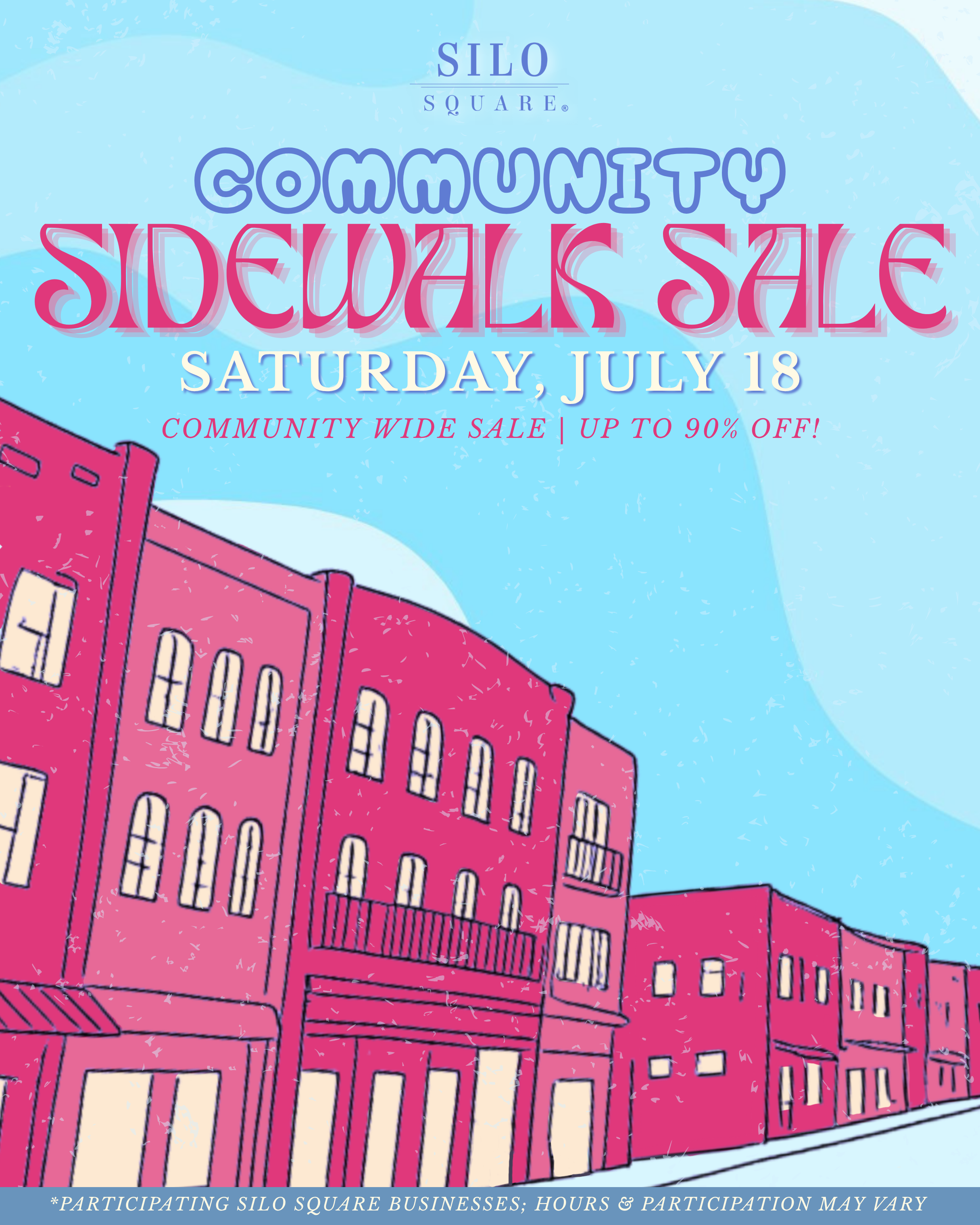 Community Sidewalk Sale at Silo Square