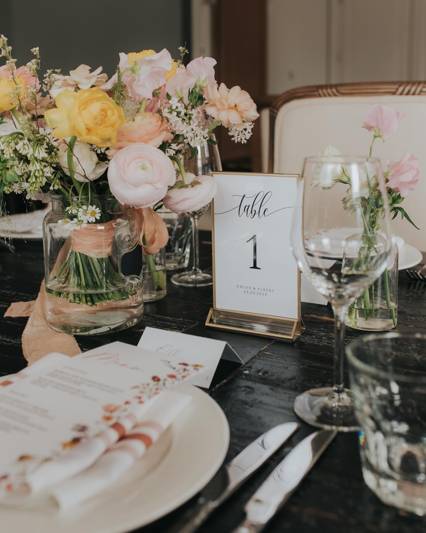 Some photos of simple yet intimate dinner reception setup for C&amp;A. Here are some pros of having a restaurant wedding,

&bull; Intimate Atmosphere: Restaurants often provide a cozy and intimate setting, perfect for a close-knit celebration with fa