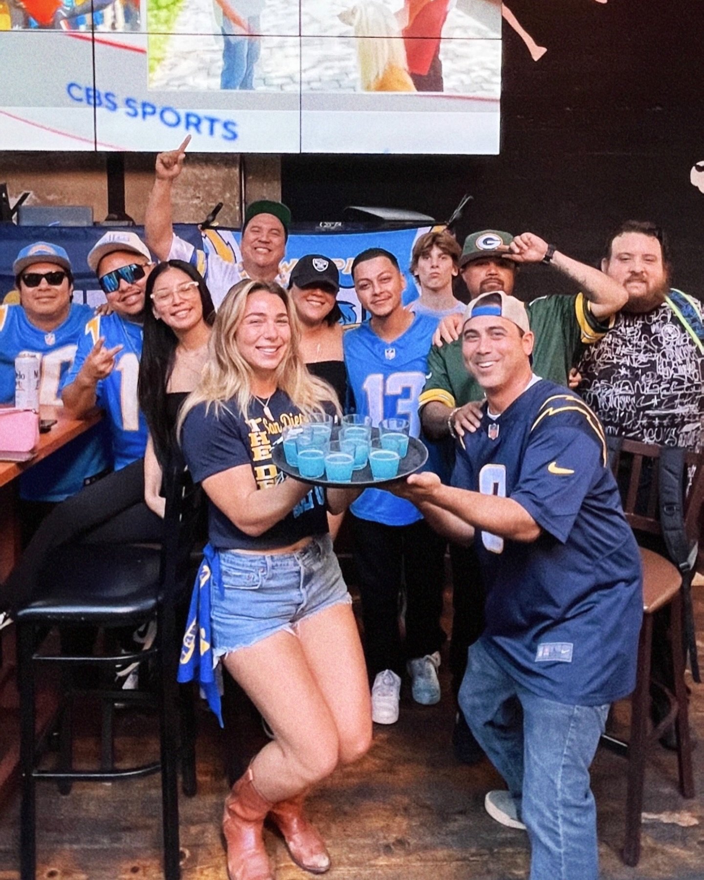 You know what time it is! ⚡️We&rsquo;re pouring up game day shots and drink specials. Let&rsquo;s go CHARGERS!! #boltup