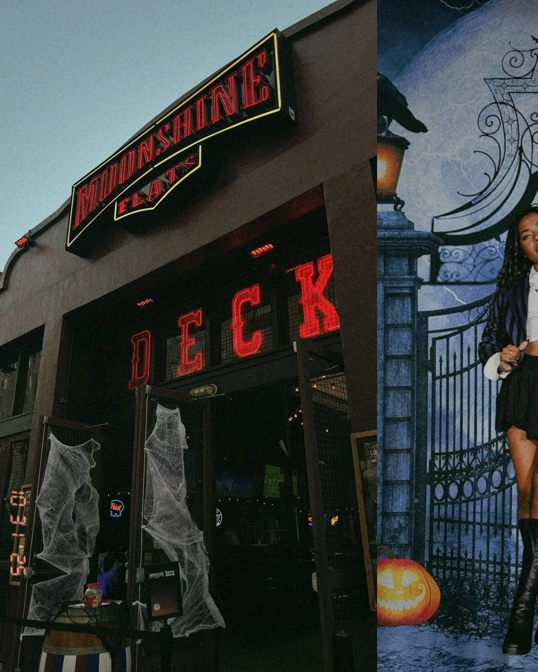 Step into the Dark Halls of The Deck at MOONSHINE ACADEMY! 🕸️ Where outcasts, monsters, and everything in between are always welcome. Party like Wednesday on Friday and Saturday if you dare...👻🖤