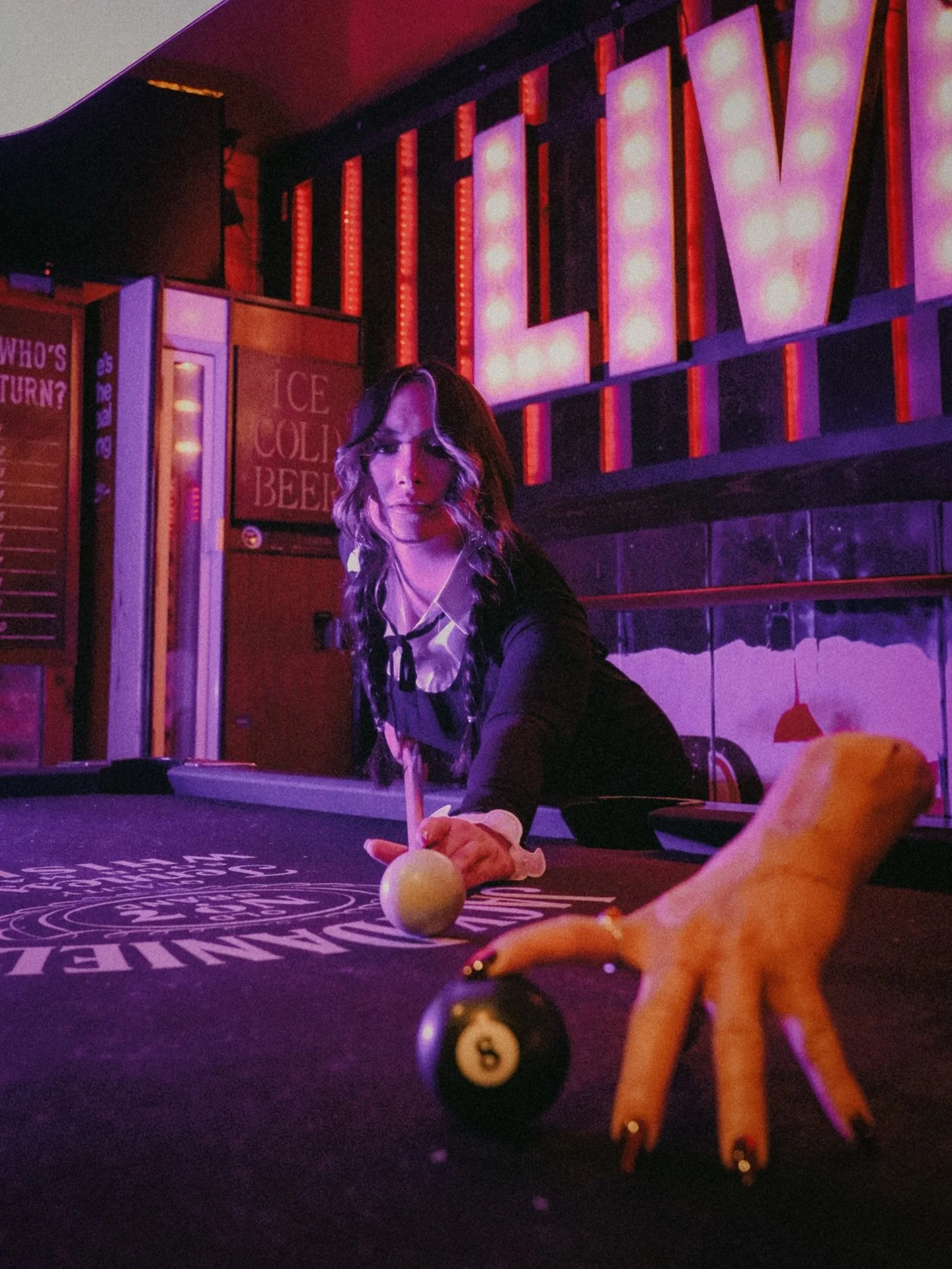 Careful who you challenge, Thing always has the upper hand ;) See you on the Deck side of Moonshine Academy this Halloweekend 🎱