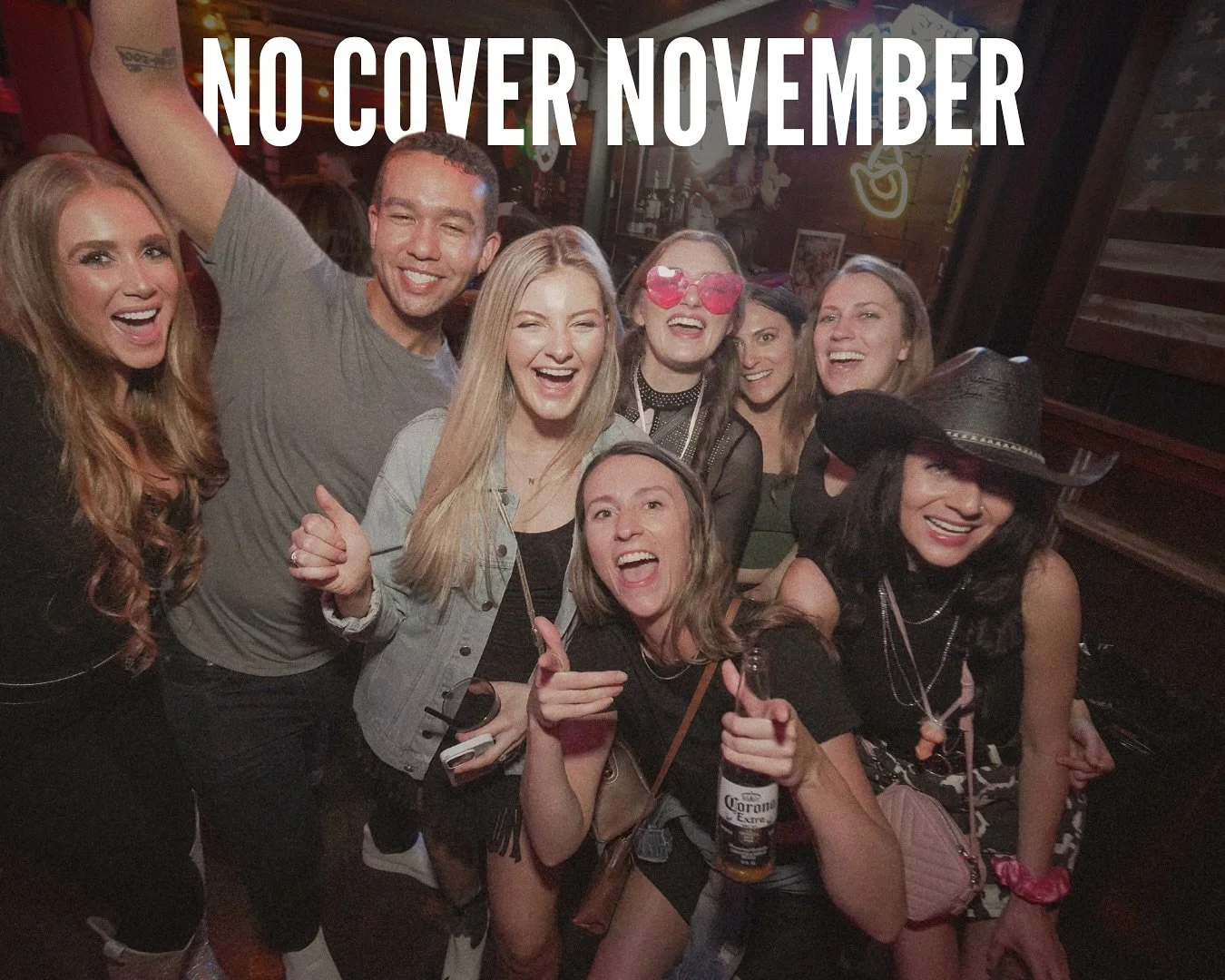 Going out tonight? We know just the place! Free cover ALL NOVEMBER LONG @moonshineflats &amp; @thedeckatmsf ! 🧡