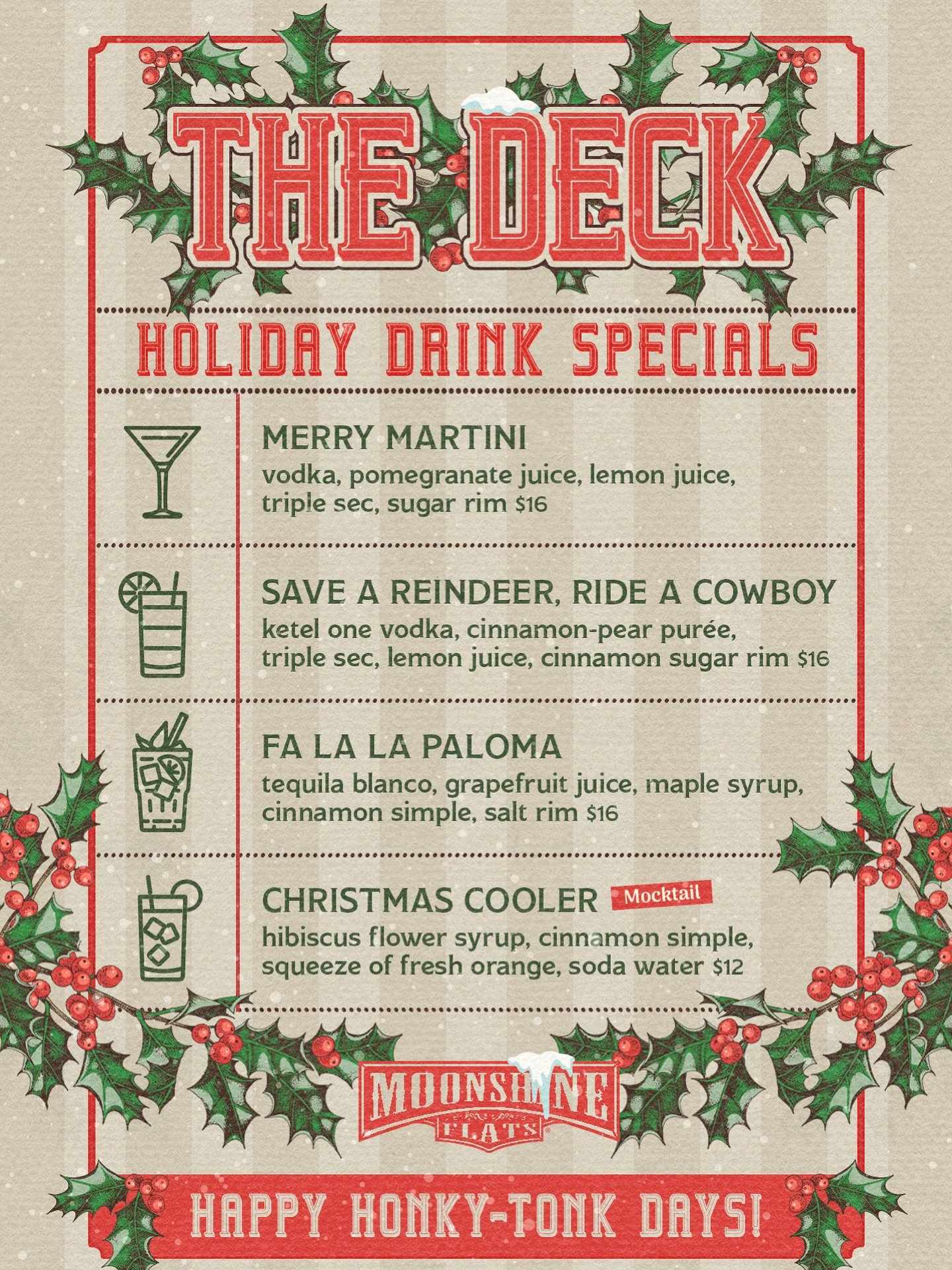 It&rsquo;s tiiiiiiiime! Whether you&rsquo;ve been naughty or nice&hellip; you&rsquo;re getting a cocktail 🎅🍸 NOW SERVING our holiday menu at The Deck!