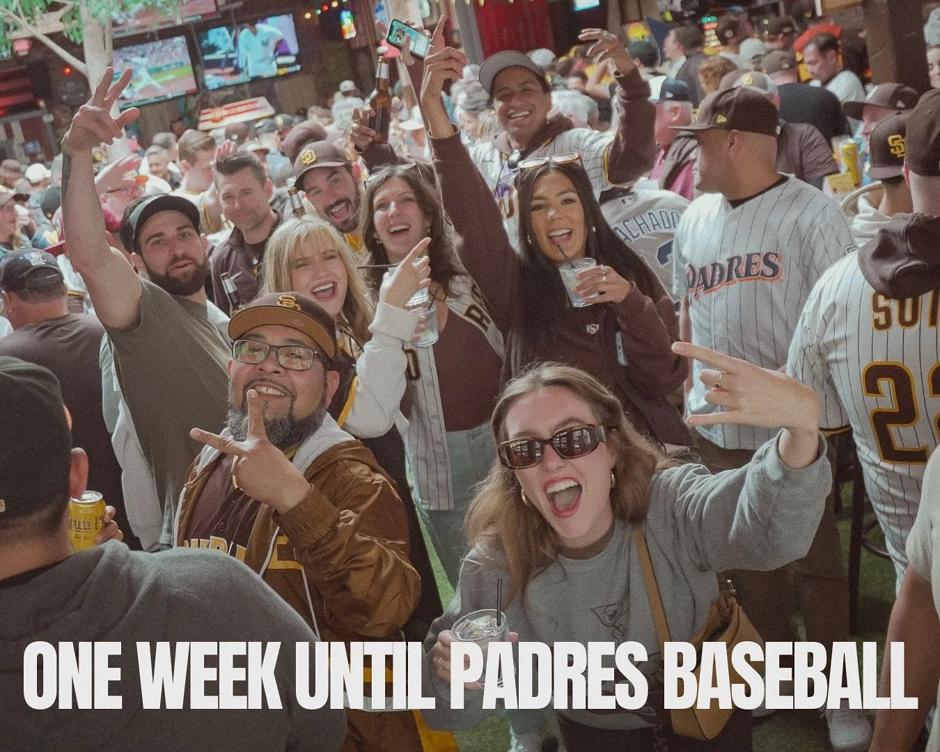 Are you ready SD?! ONE WEEK until Padres baseball. Your favorite pregame/postgame spot is waiting across the street from Petco! See you soon 💛⚾️🤎

📍The Deck at Moonshine Flats