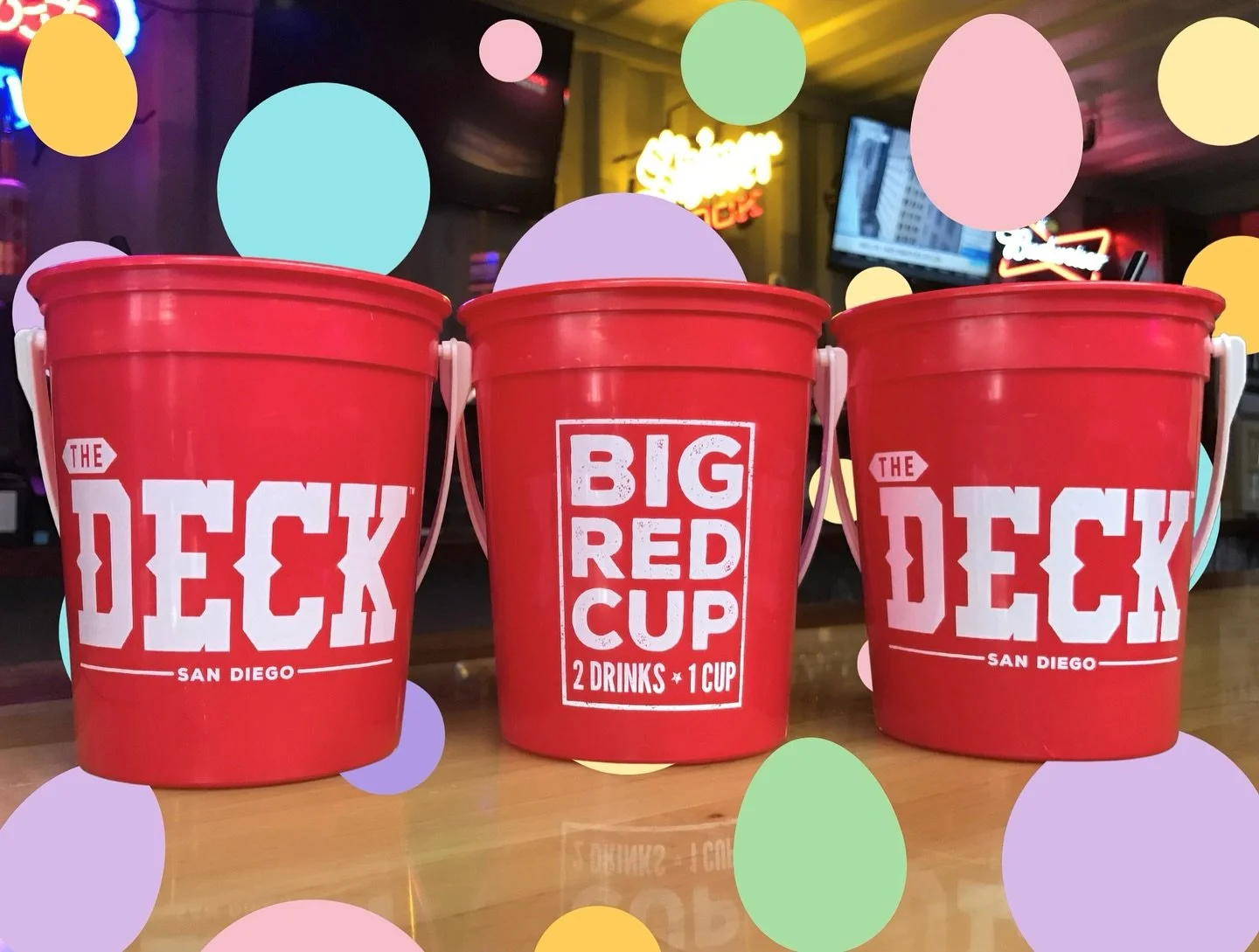 Celebrate Easter early with an Easter B̷a̷s̷k̷e̷t̷ Bucket from The Deck! 🐰🥚🪺🐥🧺

-The Deck will be CLOSED, tomorrow, April 5th!-