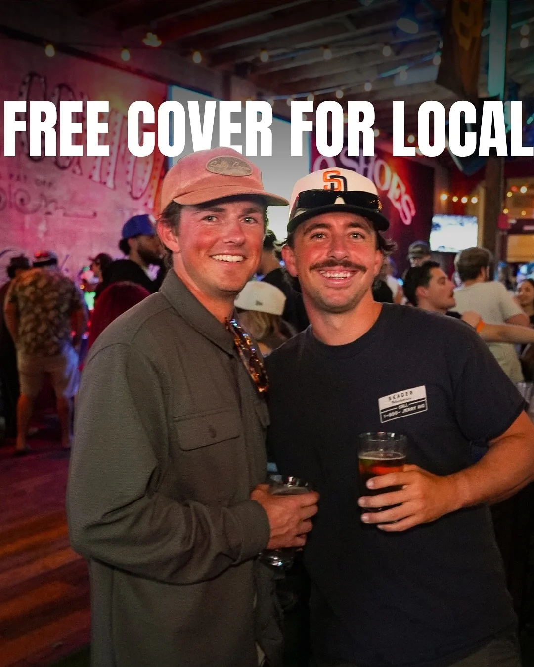 No baseball this weekend, but we&rsquo;re still coming out swinging! FREE COVER for locals (92101) &amp; college students all night long🪩💙