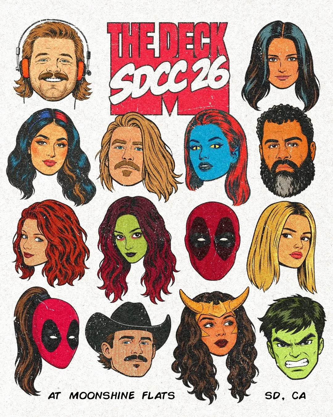 HEROES ASSEMBLE! Comic-Con week is here, and our MCU crew is ready for action. See you soon⚡️

***edit: The Deck will be open at 3PM, Tuesday 7/21!

#sdcc #sandiegocomiccon
