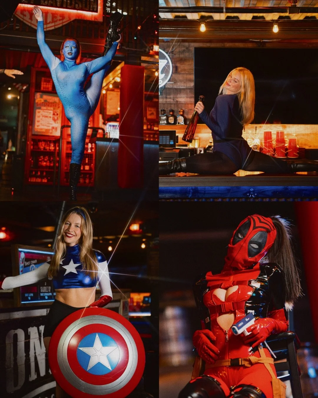 Our Marvel crew has assembled 🦸🏽&zwj;♂️🌟🦸🏼&zwj;♀️👊🏼 Whether you&rsquo;re saving the city or plotting to take it over, do it at The Deck!

🎟️ FREE COVER with your @comic_con badge