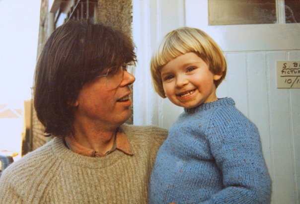 Me being small and thoroughly happy with whatever I just ate.