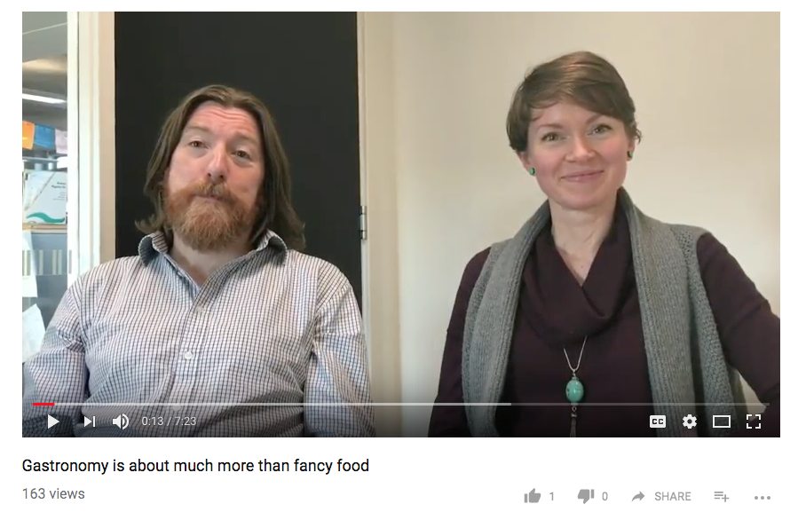 Geoff Tansey interviews the QMU Gastronomy team