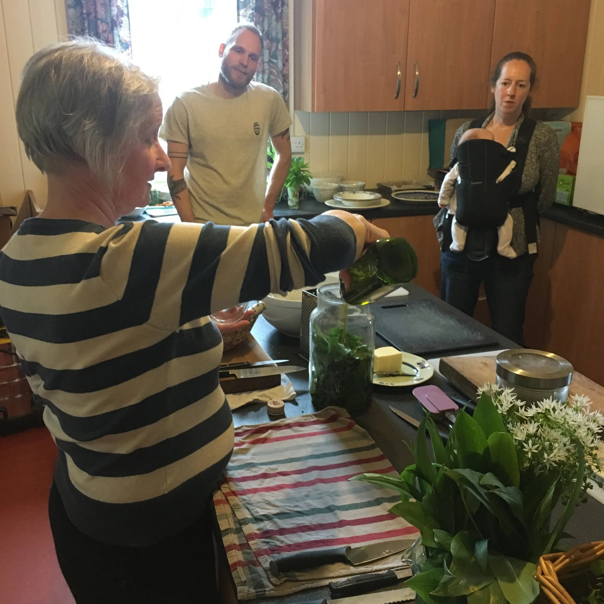 Gill Evans showing us how to transform our wild haul into delicious food.