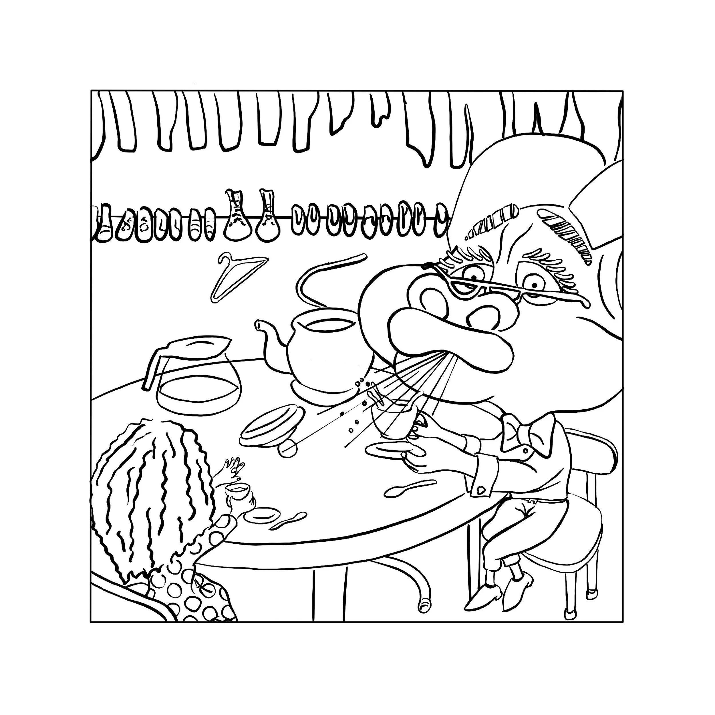 Talk About The Monster Coloring Page