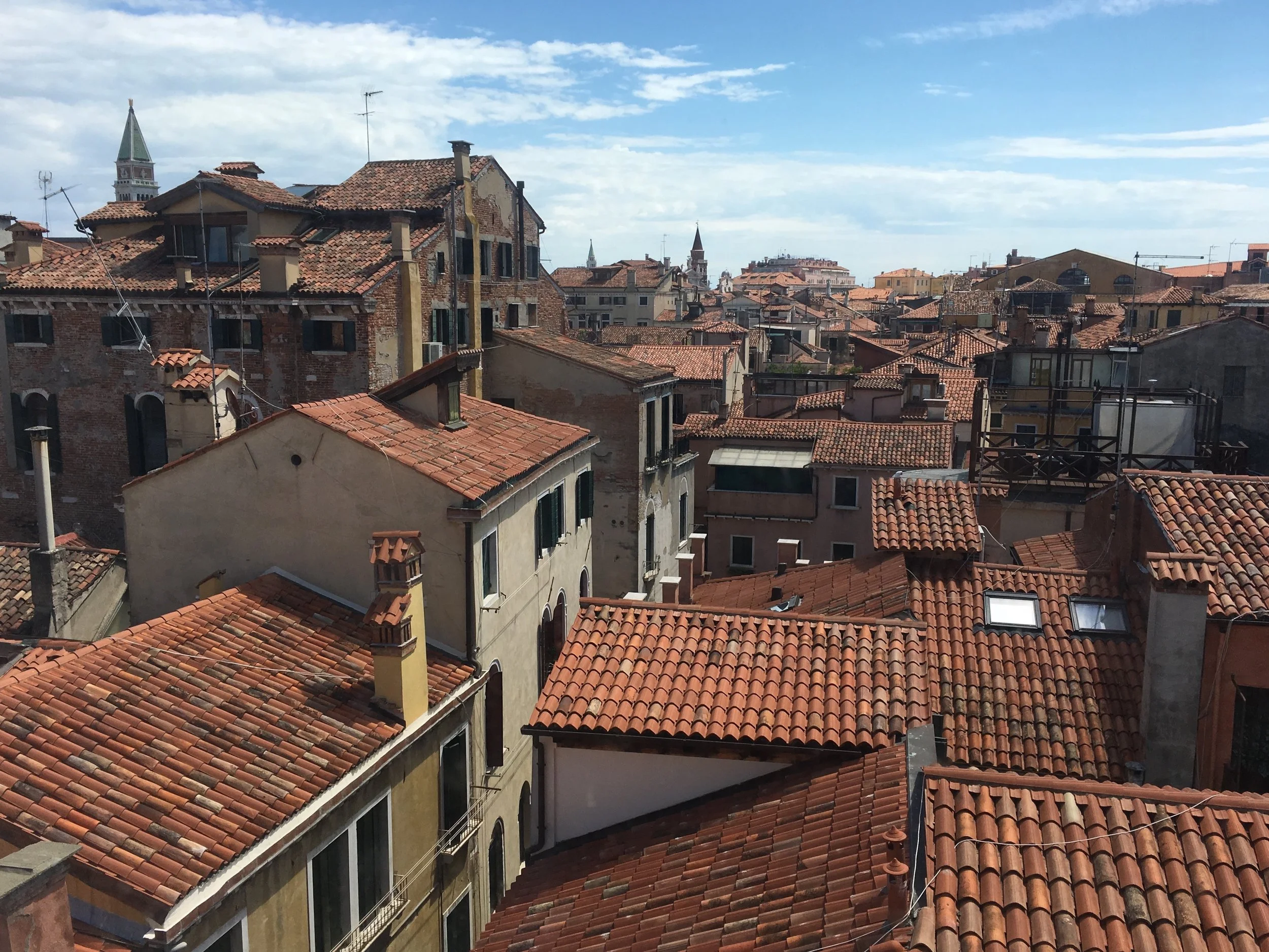 The rooftops of Venice as viewed from an ECA course excursion to Palazzo Fortuny