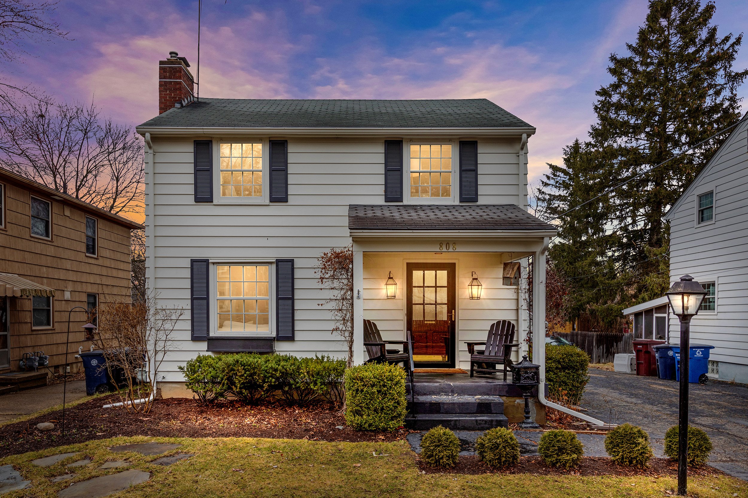  Ann Arbor Real Estate Photography - beautiful classic side entrance colonial 