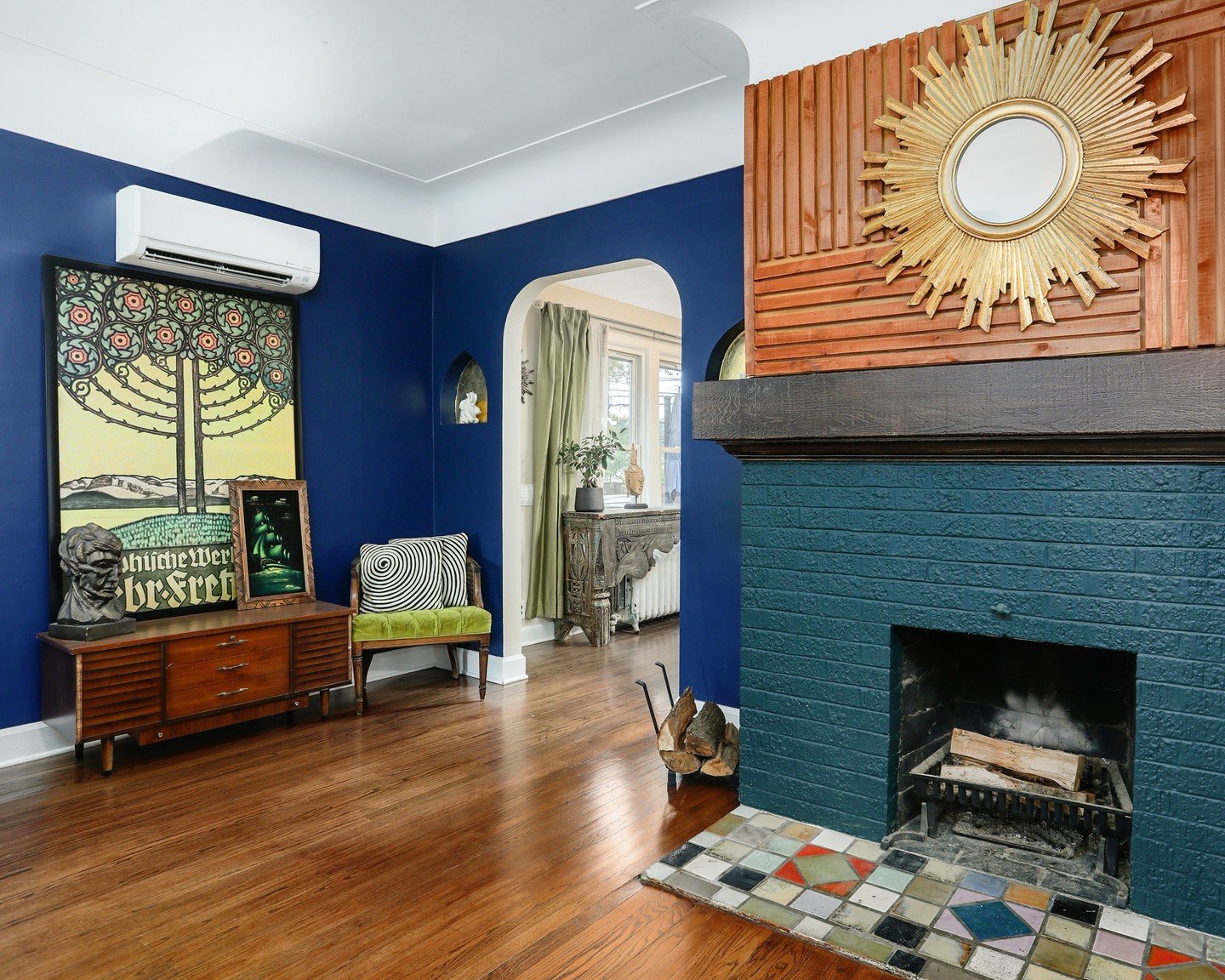 I love the bold colors the seller chose for this 1918 colonial steps away from downtown Ferndale. This home has so much going for it - it's brimming with historical character, but it's also got updated bathrooms, a gourmet kitchen, our bedrooms (or f