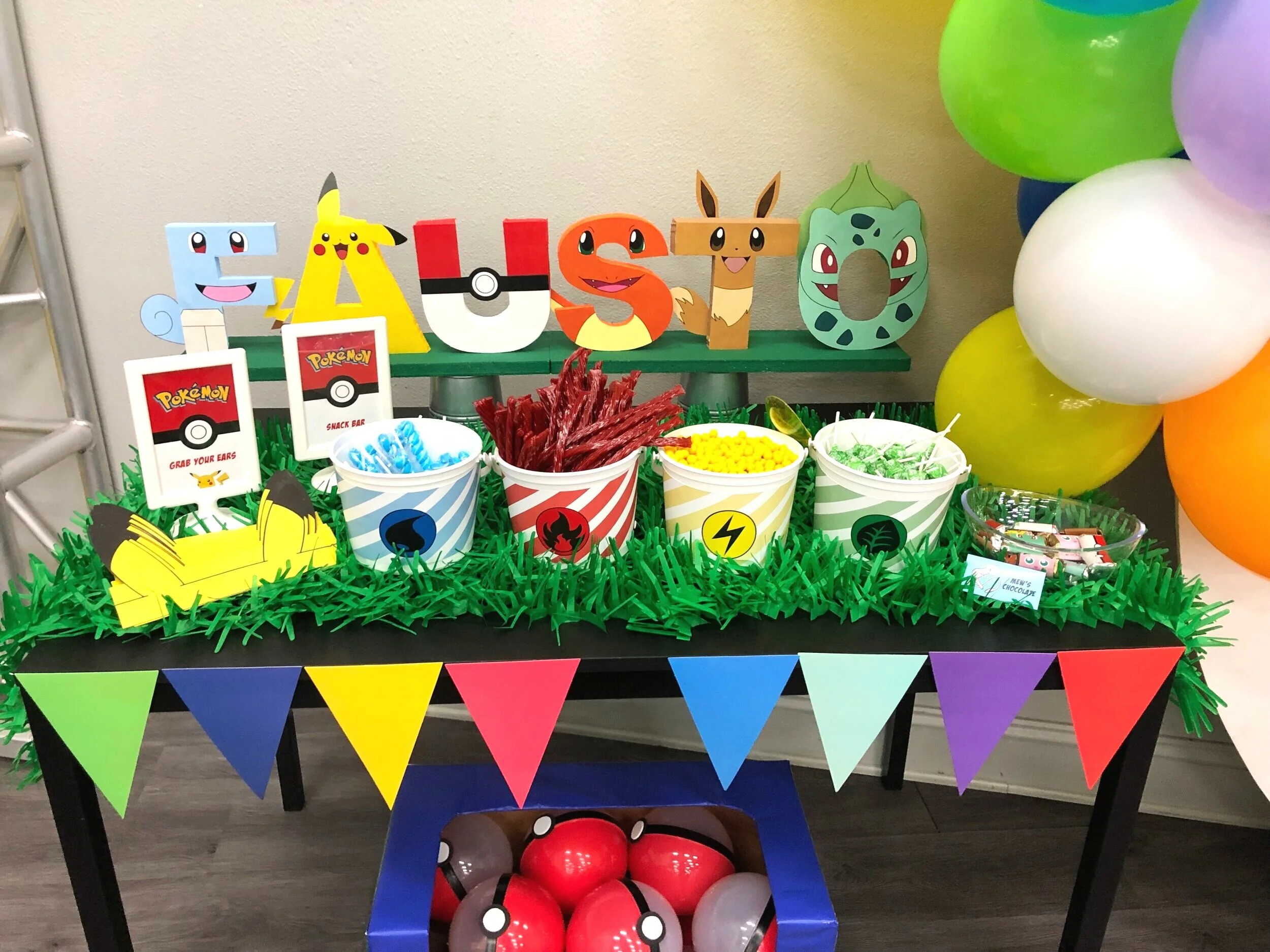 Table anniversaire Pokemon  Pokemon birthday party, Pokemon party, Diy  birthday party