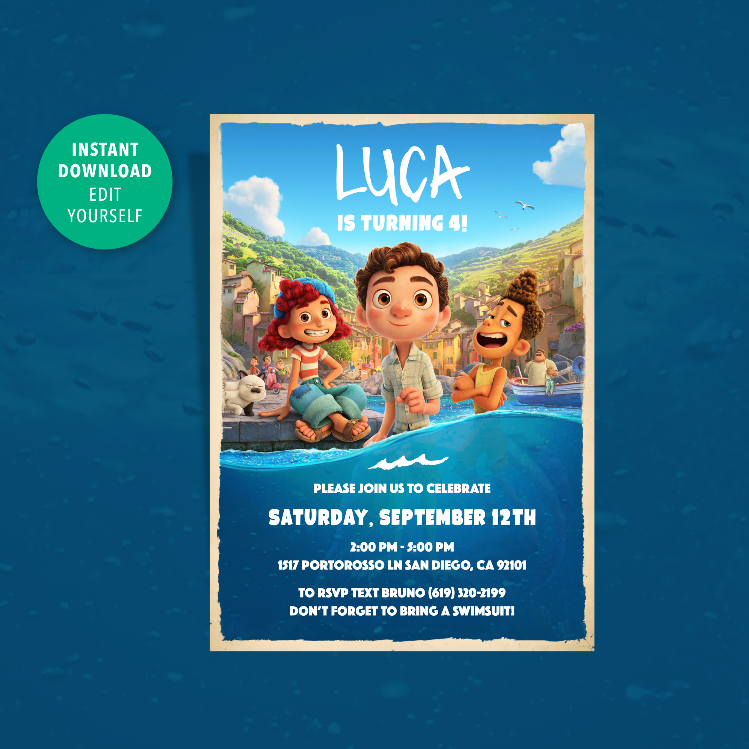 Luca Movie Greeting Cards for Sale