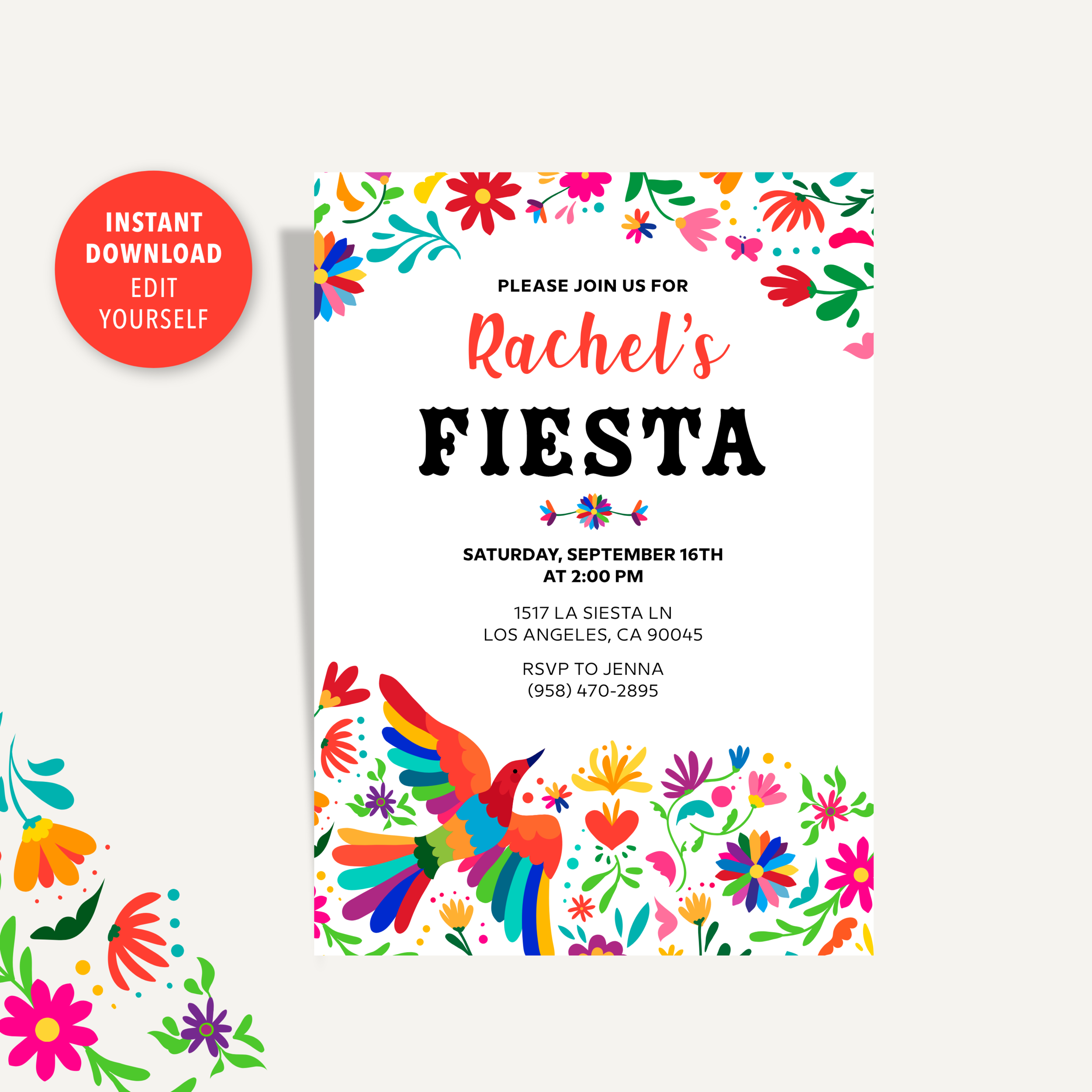 Fiesta Party Invitations In Spanish