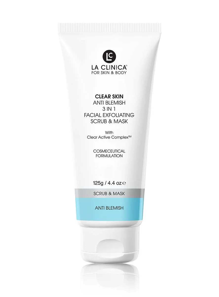 La Clinica Anti-Blemish 3 in 1 Facial Exfoliating Scrub &amp; Mask