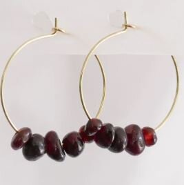 hydrangea garnet earrings.JPG