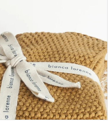 Bianca Loren Mustard Lavette Cloths Set of 3