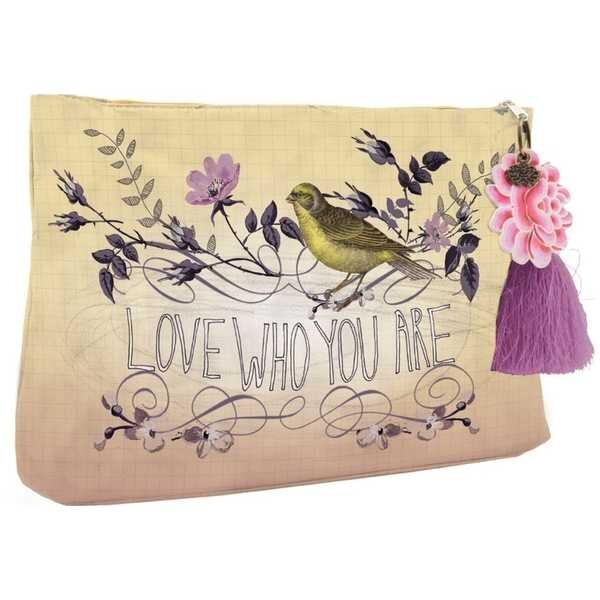 Large Accessory Pouch-Floral Love Who You By Vevoke